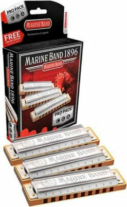 Hohner Marine Band 3-Pce Harmonica Pro Pack In The Keys C, G, A -Hohner shop 1896BOX3 67157.1689589566