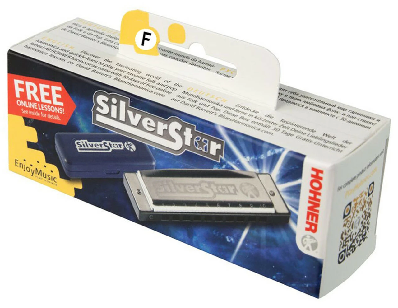 Hohner Enthusiast Series Silverstar Harmonica In The Key Of F 3 Hohner Enthusiast Series Silverstar Harmonica In The Key Of F - Image 3