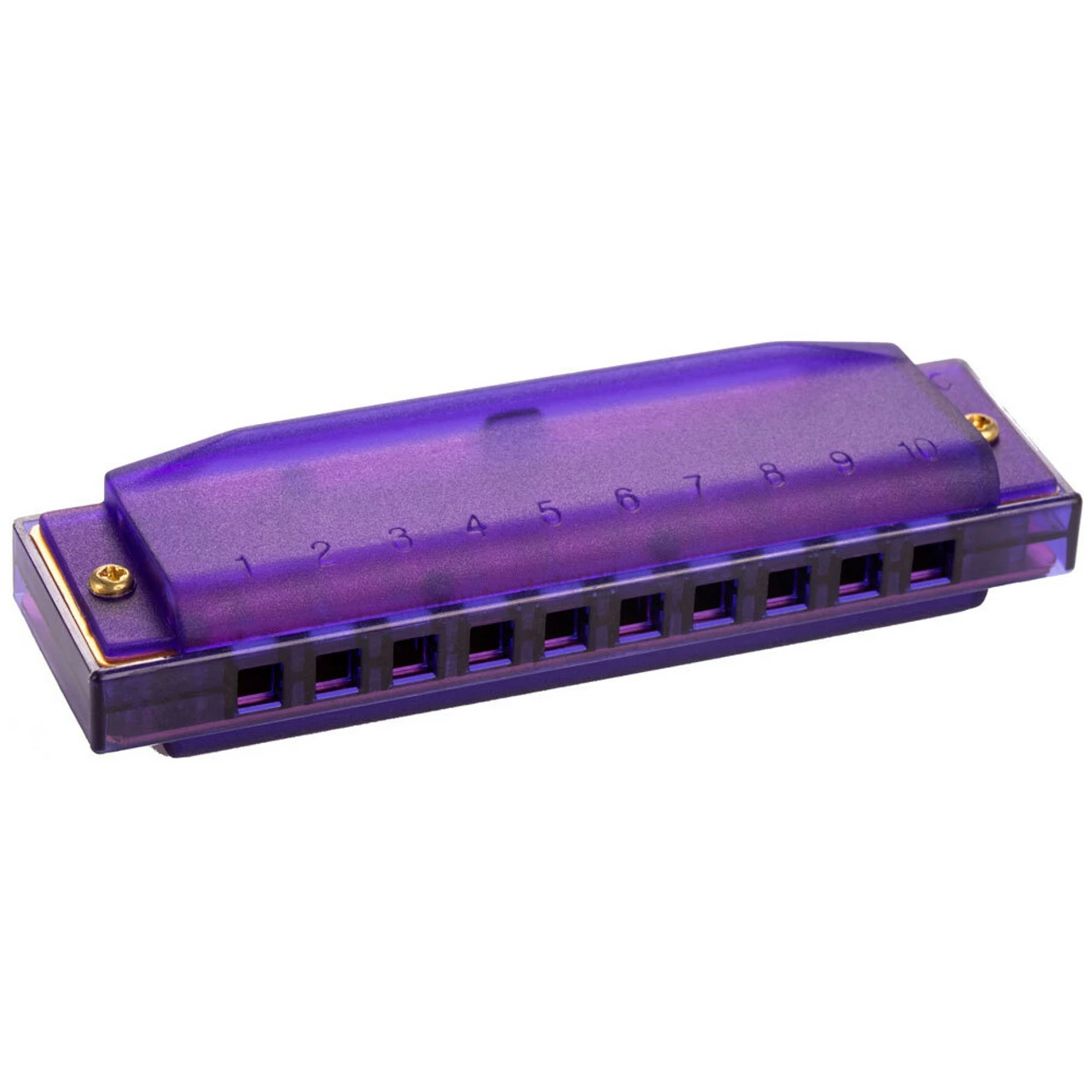 Hohner Kids Clearly Colourful Translucent Harmonica In Purple 2 Hohner Kids Clearly Colourful Translucent Harmonica In Purple - Image 2