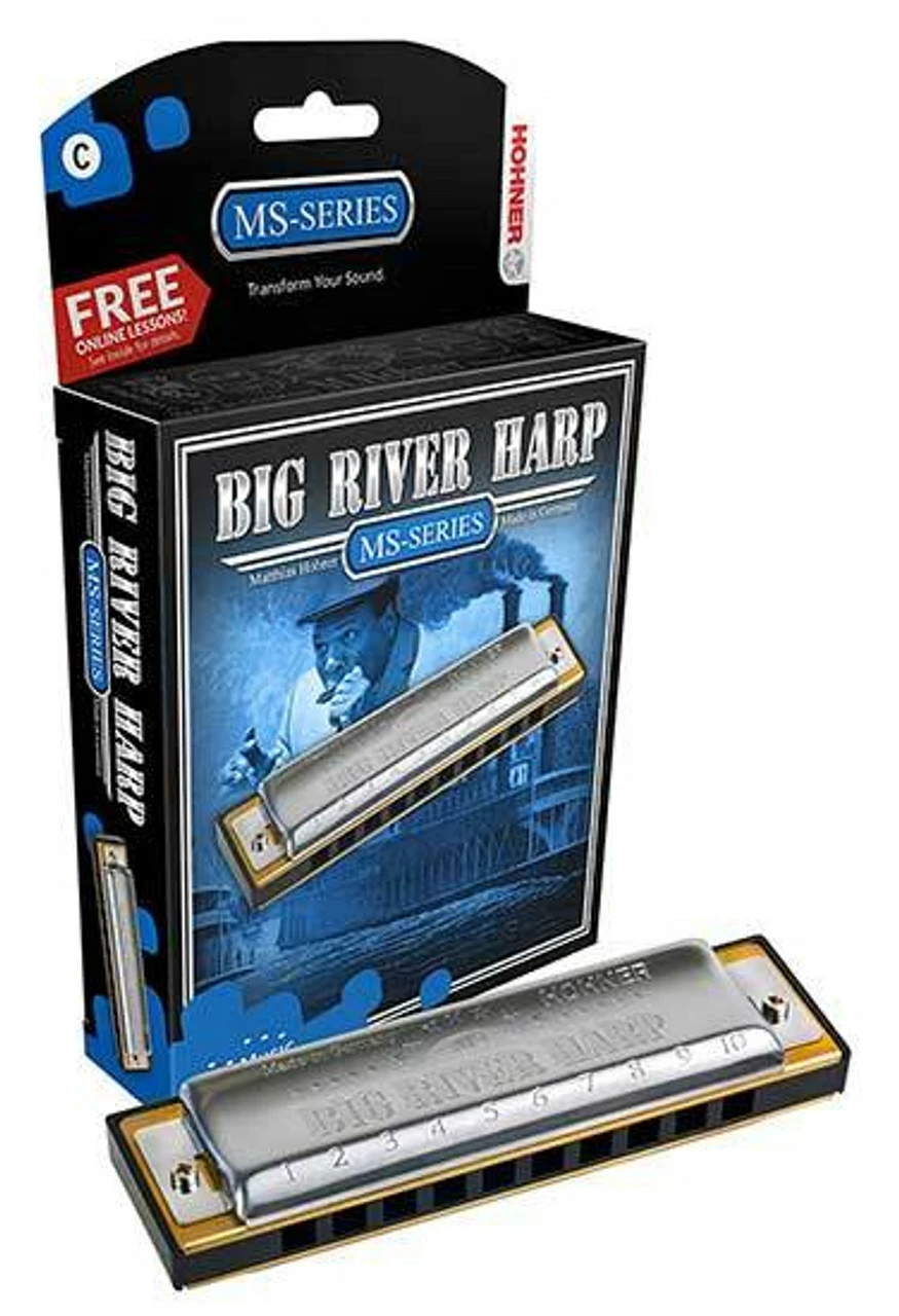 Hohner MS Series Big River Harmonica In The Key Of A 1 Hohner MS Series Big River Harmonica In The Key Of A