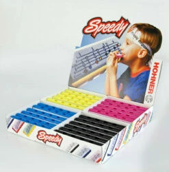 Hohner Speedy Harps Counter Display Box Of 24 Asst Colours