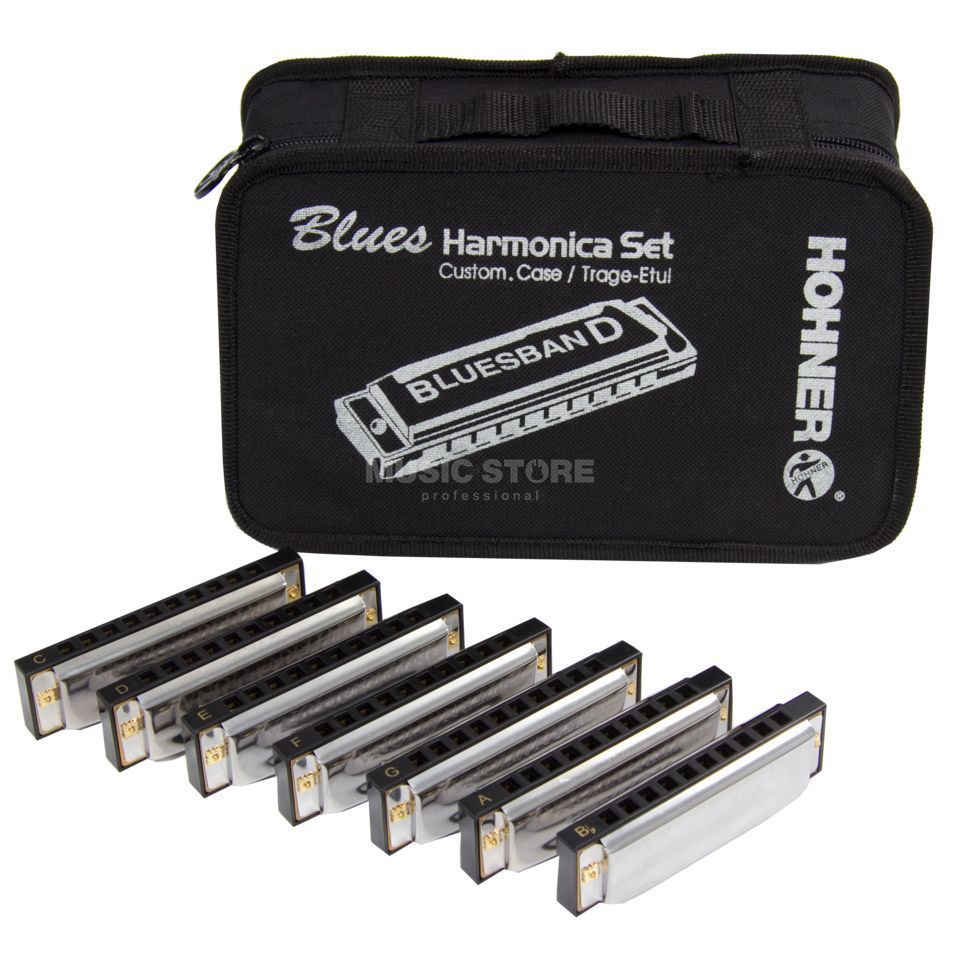 Hohner shop -Hohner shop hohner 7 blues harmonica starter set 1 BLA0000202 000